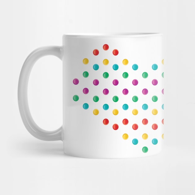 Rainbow Vintage Penny Candy Dots by SandiTyche